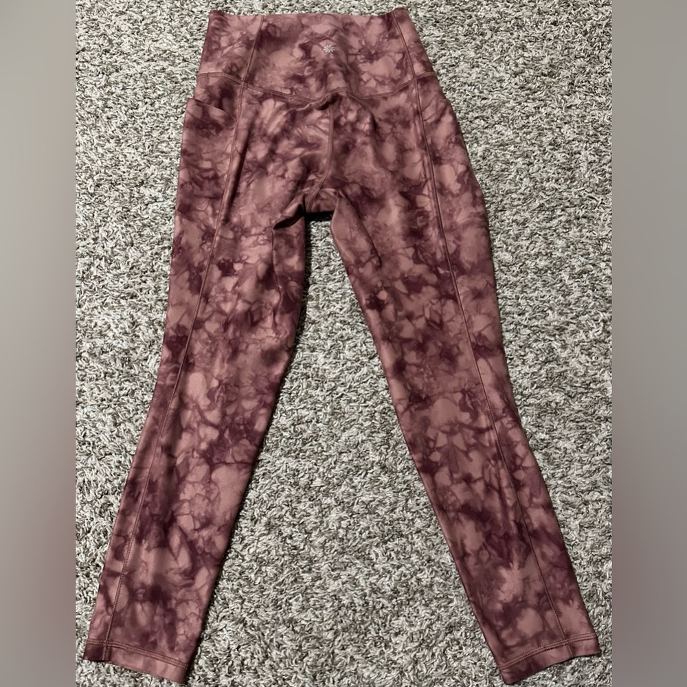 Athleta Salutation Stash Pocket II Printed 7/8 Tight Riptide Palermo - Picture 4 of 7